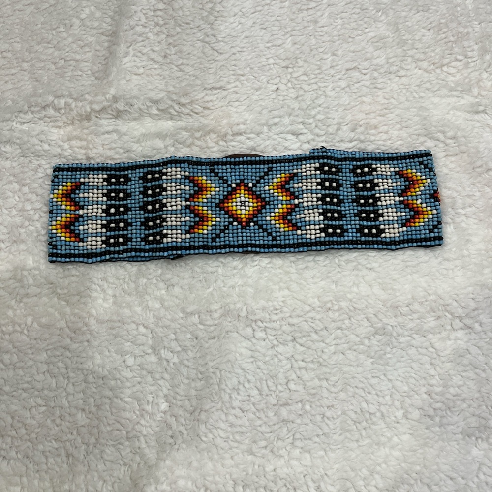 Hand beaded Aztec Belt - Picture 5 of 6